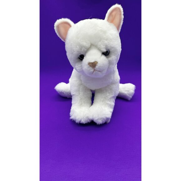 Douglas Cuddle Toys Winnie White Plush Kitty Cat Soft 8" Stuffed Animal Toy - Picture 1 of 8